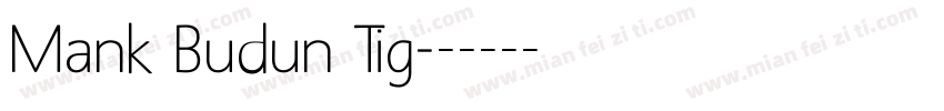 Mank Budun Tig字体转换